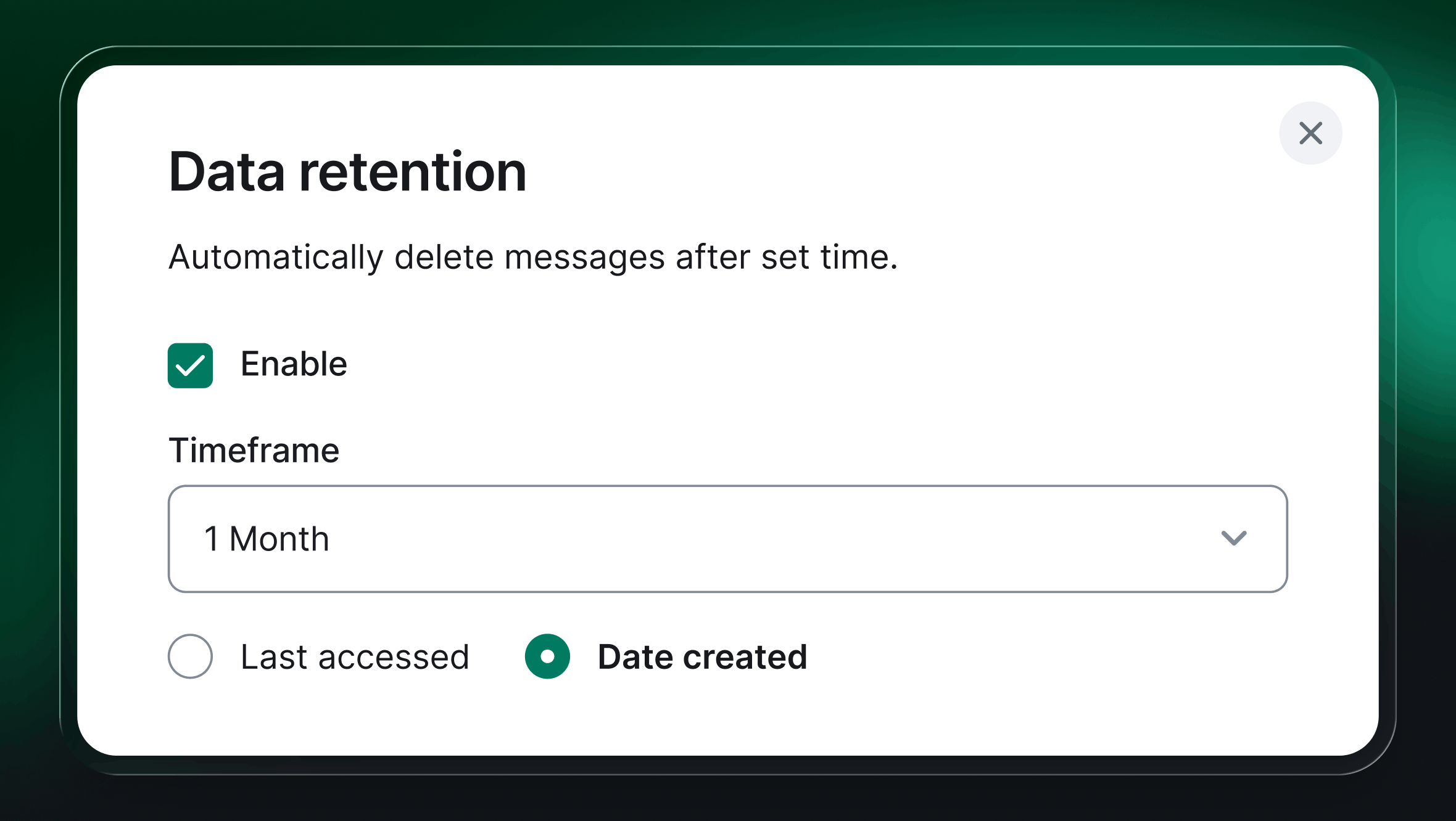 Data retention